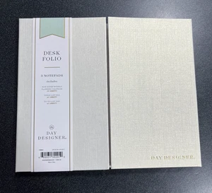 Tagesdesigner, Wochenplaner dreifach faltbarer Schreibtisch Folio, 8,5x7,25, perlmuttfarben cremefarben, NEU - Bild 1 von 5