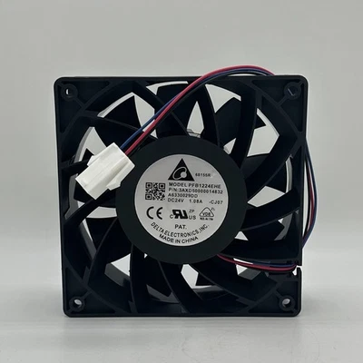 1pcs Delta PFB1224EHE 12038 24V 1.08A Large Air Volume Inverter Cooling Fan - Image 1 of 4