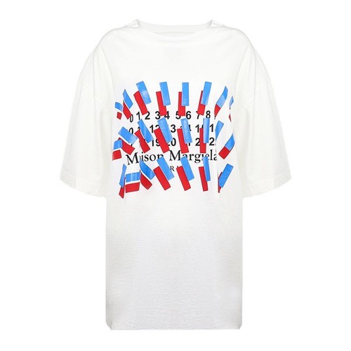 T shirt manica corta con stampa grafica Maison Margiela 135942106