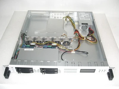Carcasa de servidor rack 1U de 19" para placas ATX y μATX, 350 vatios, 4x 2,5" SAS/SATA - Imagen 1 de 4