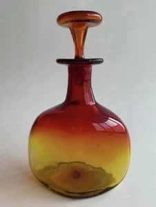 Vintage MCM Blenko Glass 6617 Decanter. Tangerine. Crysta clean. - Picture 1 of 4