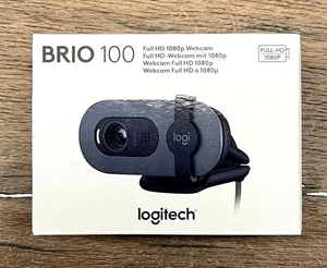Logitech Brio 100 Full HD-Webcam Graphite - inkl. Beleuchtungskorrektur - Bild 1 von 2