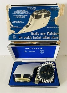 Vintage Philishave 2000S Electric Shaver Original Box Case Tested Spares/Repair - Picture 1 of 4