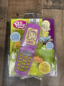 Polly Pocket Pretend sprechendes Handy Klapphandy mit Schlüssel 2004 brandneu Clip - Bild 1 von 3