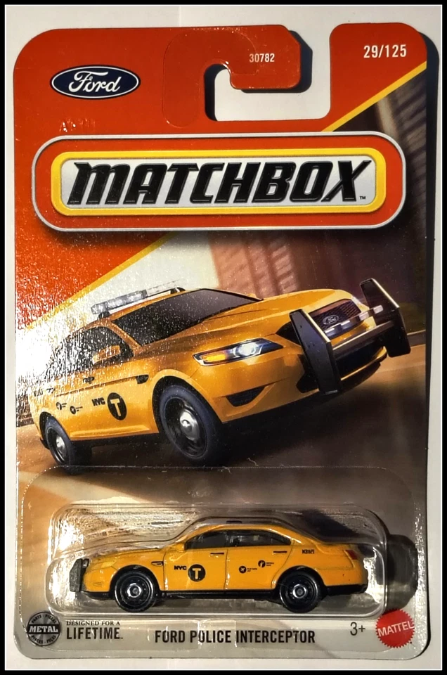 Matchbox Yellow Ford Police Interceptor 29/125 2025 - Image 1 of 1