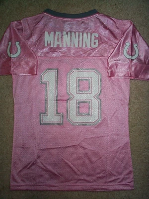 ($50) Indianapolis Colts PEYTON MANNING NFL ROSA Jersey Juvenil *NIÑAS* (m-mediano) Foto 1 de 3