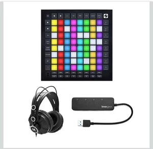 Novation Launchpad Pro MK3 with Over-Ear Headphones and Knox 3.0 4 Port USB Hub - Picture 1 of 3