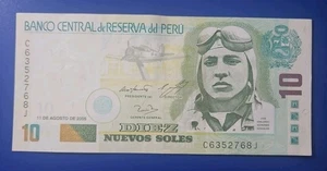 10 NUEVOS SOHLEN SEHR FEINE BANKNOTE AUS PERU 2005 PICK-179 - Bild 1 von 2
