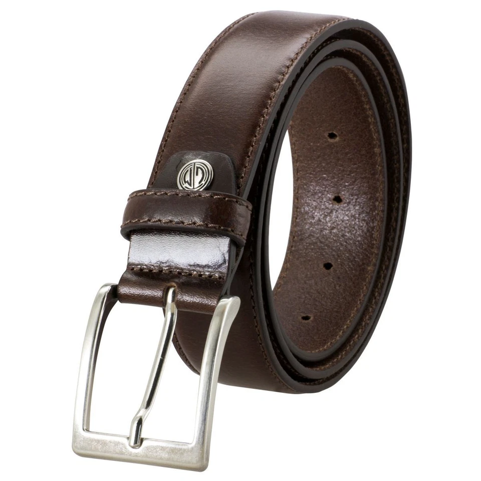 LINDENMANN Anzug-Ledergürtel Herren, Anzug-Gürtel Herren 35 mm breit XL Vollrind