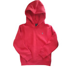 NWT Polo Ralph Lauren Boys Size S(8) RED Fleece Pullover Hoodie w/ Blue Pony NEW