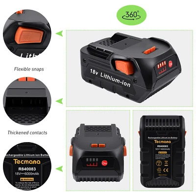 18V 6000mAh Li-Ion Akku für AEG L1830R L1815R B1820R B1830R B1814G B1817G BSS18C - Bild 1 von 4