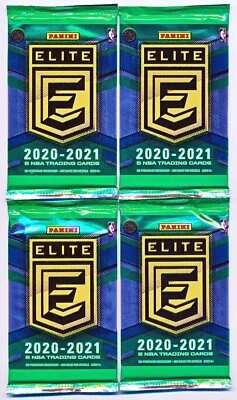 (x4) 2020-21 Elite Basketball Hobby Pack - 5 Cards - Image 1 of 2