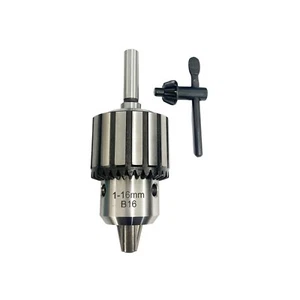 1-16MM KEYTYPE DRILL CHUCK WITH 12MM STRAIGHT SHANK ARBOR RDGTOOLS - Picture 1 of 2