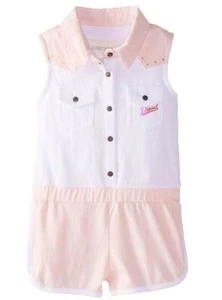 $39 NEW Diesel Baby Girls Newborn One Piece Cotton Short Set White Pink 6 M-9 M - Picture 1 of 3