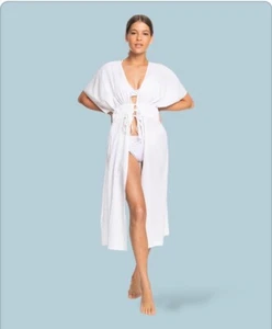 Roxy Cotton Summer Story Beach Kimono Dress/Cover-up Dress M $80 - Picture 1 of 9