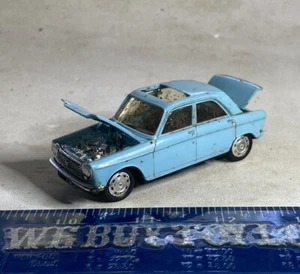 Norev plastic Model No. 5 Peugeot #204 - Sky Blue - Garage Find - Dirty - 3 Hubs - Picture 1 of 9