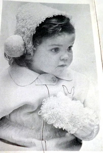 LOVELY VTG 1950s CHILDS LOOP STICH CHILDS SET Knitting Pattern - Picture 1 of 2