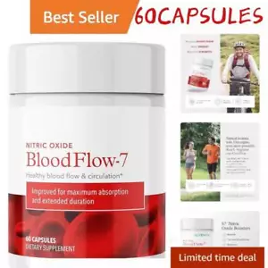 Bloodflow=7 Blood Circulation Supplement | Nitric Oxide with Nitros%' - Imagen 1 de 12