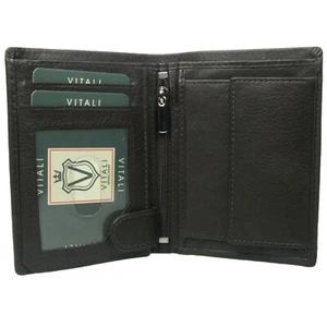 VITALI MENS LEATHER WALLET 608 - Picture 1 of 5