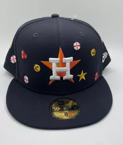 Sombrero Ajustado Houston Astros Holly New Era RARO 59FIFTY Blackout Talla 8 - Imagen 1 de 5