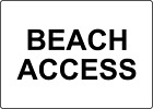 BEACH ACCESS 2 | Adhesive Vinyl Sign Decal