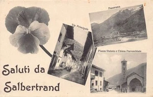 Italia - SALBERTRAND (TO) Via Principale - Panorama - Piazza Statuto e Chiesa Pa - Picture 1 of 2