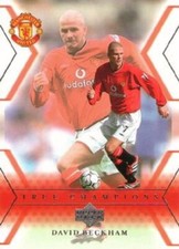 DAVID BECKHAM CARD 106   MANCHESTER UNITED 2001 CARD BY UPPER  DECK