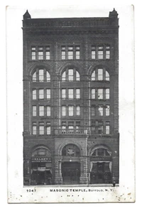 Antique Postcard Masonic Temple Buffalo NY Picture Kelsey Bicycle Supplies - Picture 1 of 2