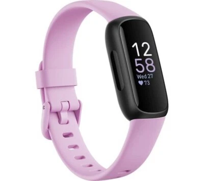 Fitbit Inspire 3 Lilac Silicon Strap Activity Tracker (FB424BKLV) - Grade C - Image 1 of 4