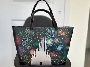 2023 Disney Park 100 Finale Dooney Bourke Partners Mickey Walt Firework Bag Tote - Picture 1 of 19