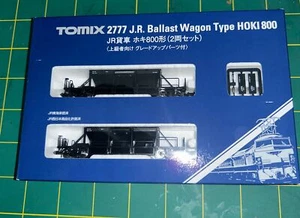 TOMIX 2777 N Gauge Ballast Wagon Type HOKI 800 Twin Pack Bogie Hopper - Picture 1 of 6