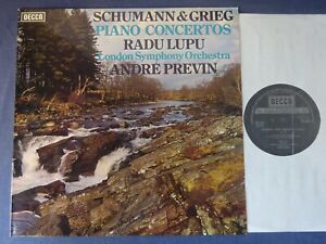 TAS SCHUMANN / GRIEG - PIANO CONCERTOS LP, Radu Lupu, LSO, Previn DECCA SXL 6624