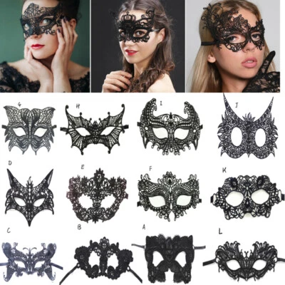 1pc Black Lace Mask Sexy Masquerade Eye Face Eyemask Women Party Halloween Hot🔥 - Image 1 of 4