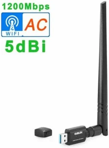 Mini AC600 Dual Band 2.4/5Ghz WiFi Wireless N USB Adapter Dongle 802.11ac/b/g/n - Afbeelding 1 van 5