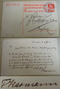 PK DIETIKON 1924: Fritz KARMANN, Direktor Brauerei LÖWENBRÄU Dietikon an Zeitung - Imagen 1 de 5