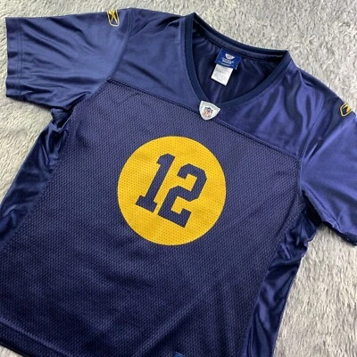 Футболка женская Aaron Rodgers Green Bay Packers средняя синяя желтая ретро - Изображение 1 из 4