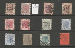 HONG KONG VICTORIAN 1880-96 selection of 12 SEE SCANS cat £185 - Picture 1 of 2