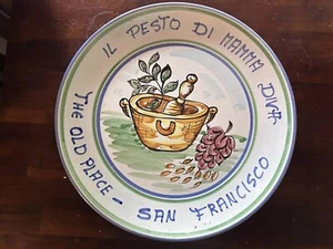 Vintage Stefano di Camastra Italian Ceramic Plate Advertising The Old Place - Picture 1 of 7