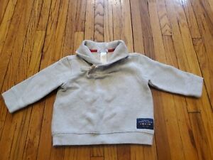 Janie And Jack Boys 18 To 24 Months Long Sleeve pullover sweatshirt light Gray 
