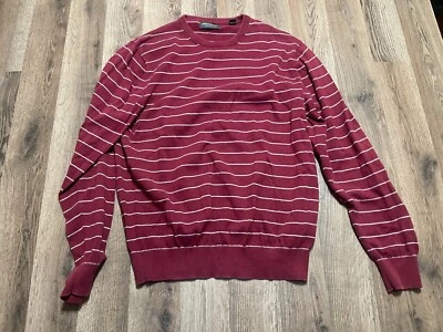 John Bartlett Shirt, Women's Size Large, Red White, Striped, Long Sleeve - Imagem 1 de 4