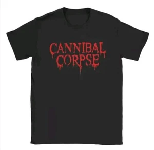 Cannibal Corpse Death Metal Rock 100% Black Cotton T-shirt Free Postage - Picture 1 of 6