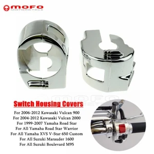 For Yamaha Road Star 99-07 XVS V-Star 650 Custom Handlebar Switch Housing Covers - Picture 1 of 9