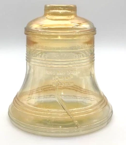 Tarro de galletas de vidrio Bartlett Collins 1976 Bicentenario Liberty Bell Carnaval - Imagen 1 de 7