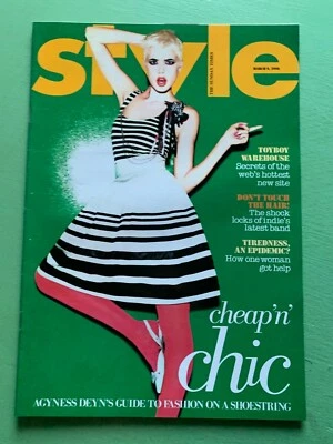 Sunday Times STYLE magazine 9-March-2008 Agyness Deyn Jen Messelier Tom Aikens - Image 1 of 2