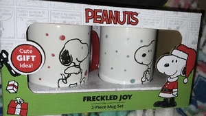 2 Stück Erdnüsse 2024 Urlaub Kaffee BECHER Steinzeug Sommersprossen Freude SNOOPY Lg 17oz NEU - Bild 1 von 6