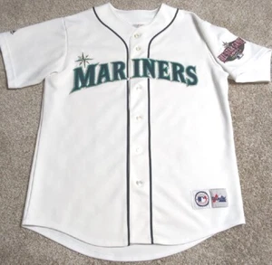 Vintage 2001 MLB All Star Game Seattle Mariners Stitched Jersey Blank White MED - Picture 1 of 7