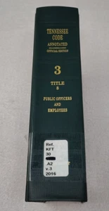 Tennessee Code Annotated Official Edition Volume 3 Title 8 Ex Library - Bild 1 von 7