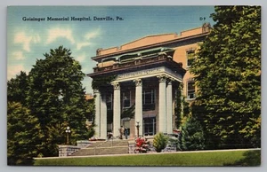 Postcard Geisinger Memorial Hospital Danville Pennsylvania Unposted - Picture 1 of 2