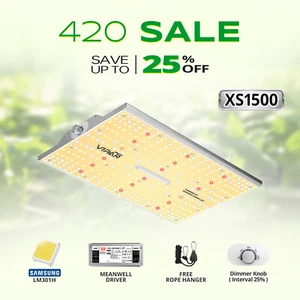 VIPARSPECTRA XS1500 Samsung LM301H LED Grow Light à spectre complet plantes d'intérieur IR - Photo 1/9