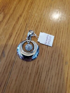 Neu mit Etikett Lia Sophia "vergrößert" silberfarben Anhänger 1 1/2 Zoll Dia  - Bild 1 von 4